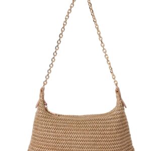chelity Handwoven Straw Beach Bag for Women - Lightweight Summer Tote Shoulder Purse for Vacation & Travel