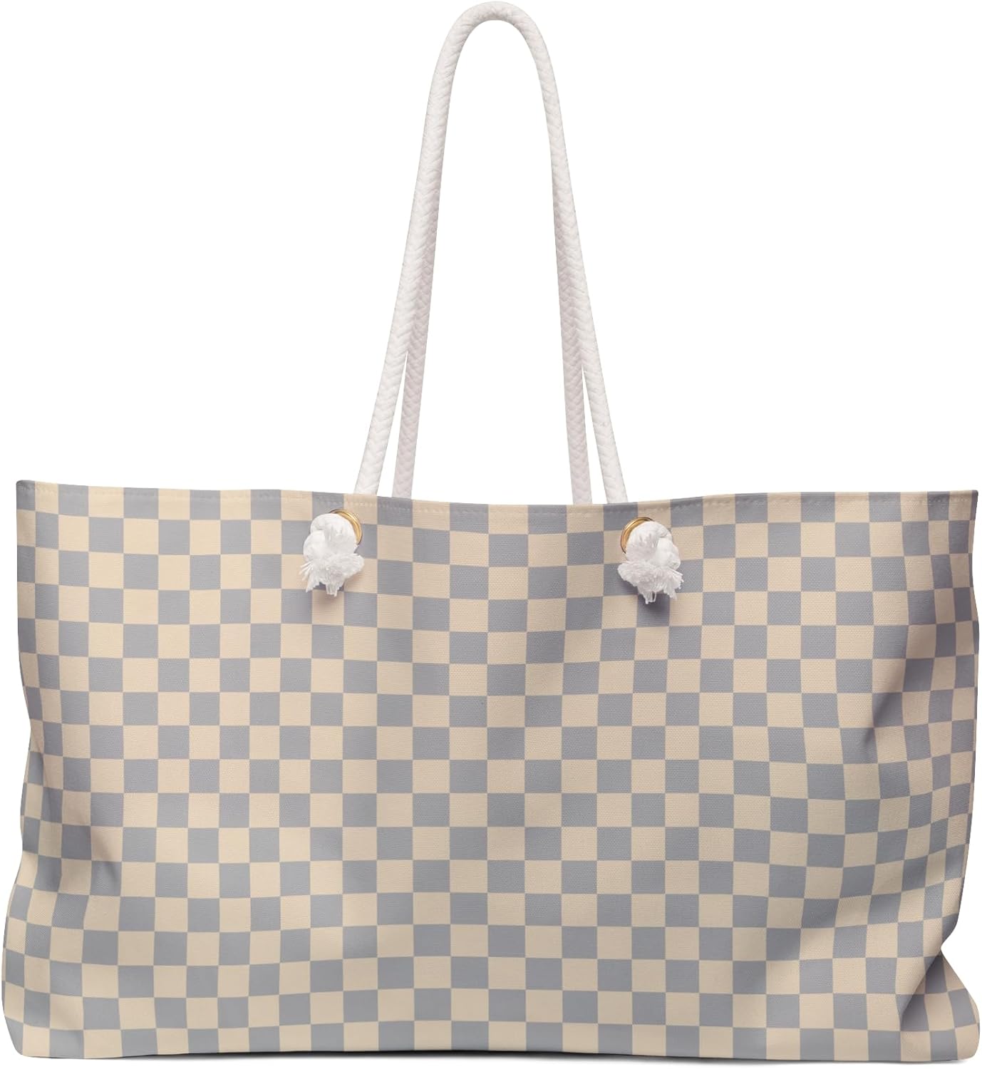 Classic Beige Shopping Bag Summer Beach Bag Vacation Travel Tote Bag Reusable Bag Pool Picnic Shopping Bag Gift