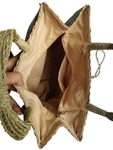 Custom, Made To your Own Order Portrait Painting Woven Straw Bags Summer Beach Tote Bag for Women 100% Handmade (A04) - Image 3