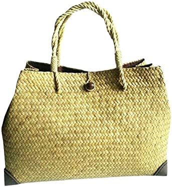 Custom, Made To your Own Order Portrait Painting Woven Straw Bags Summer Beach Tote Bag for Women 100% Handmade (A06)
