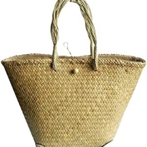 Custom, Made To your Own Order Portrait Painting Woven Straw Bags Summer Beach Tote Bag for Women 100% Handmade (A11)