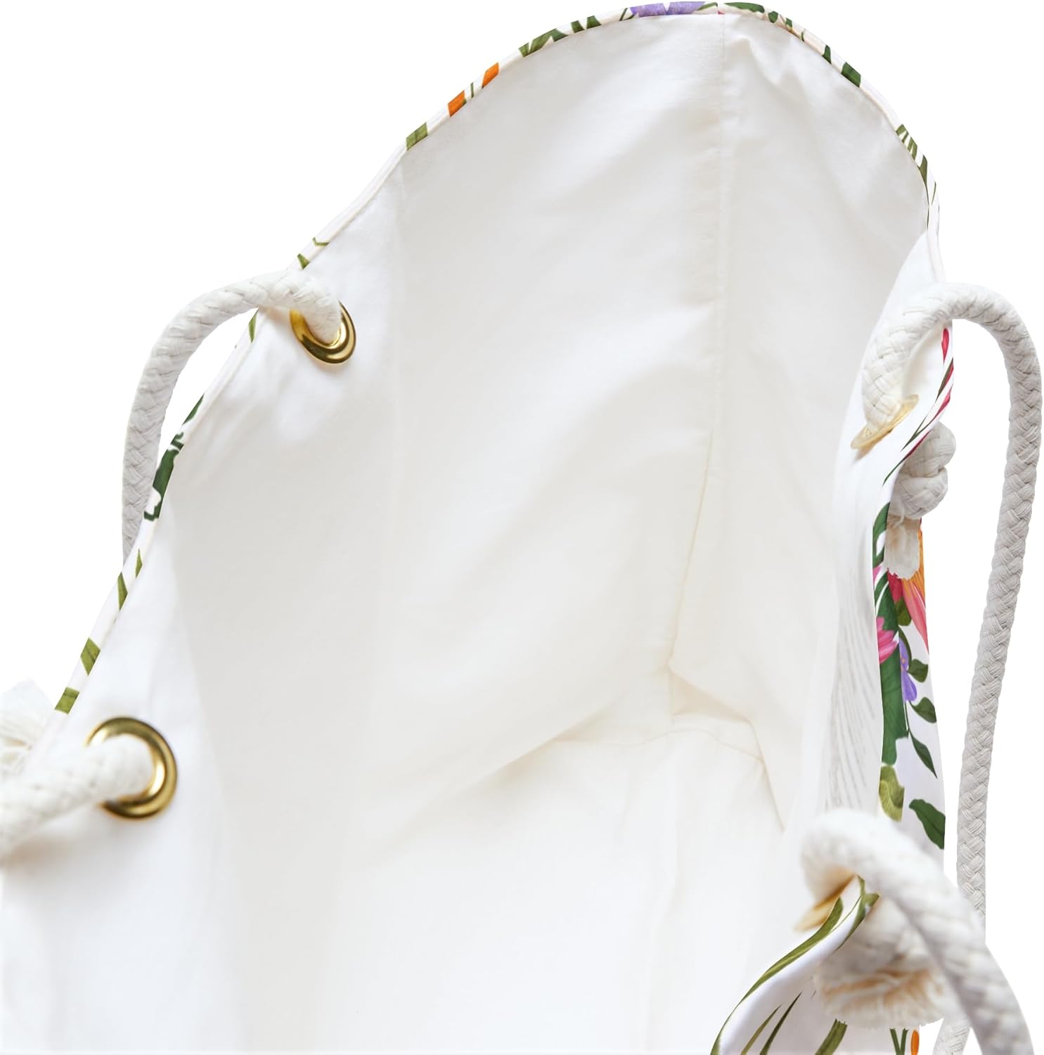 Floral Summer Beach Bag for Women Vacation Travel Tote Bag Reusable Bag for Pool Picnic Shopping Bag - Image 5