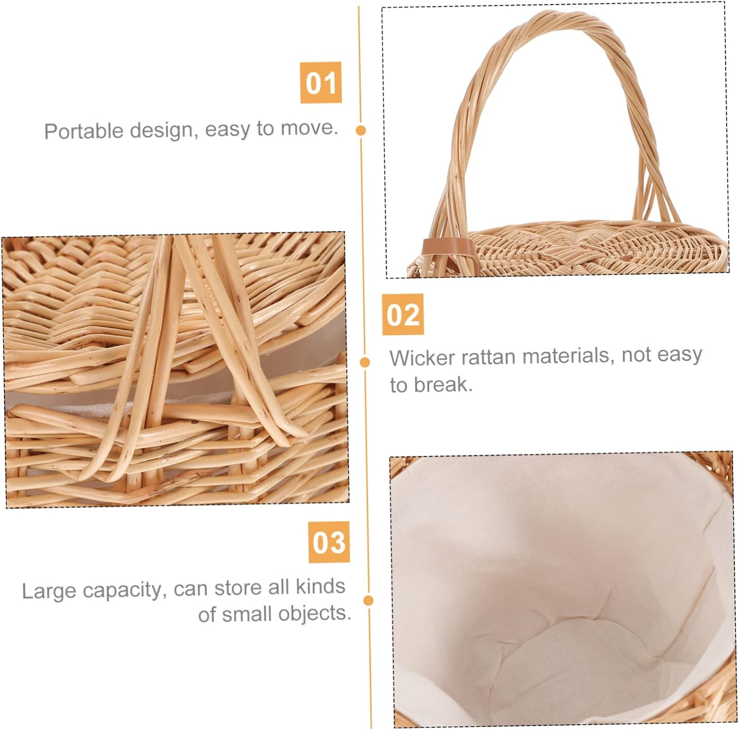 Hand-woven Travel Handbag Fashionable Bohemian Beach Bag for Women Capacity Tote for Parties Shopping and Summer Vacations - Image 5