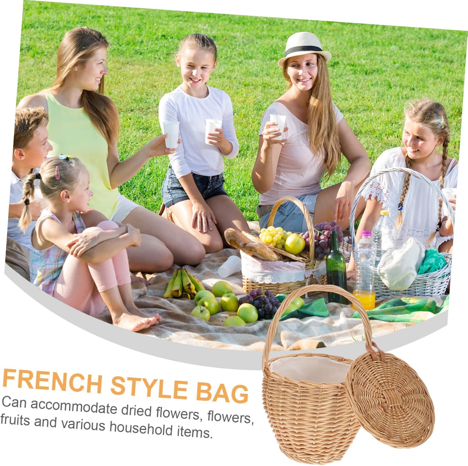 Hand-woven Travel Handbag Fashionable Bohemian Beach Bag for Women Capacity Tote for Parties Shopping and Summer Vacations - Image 7