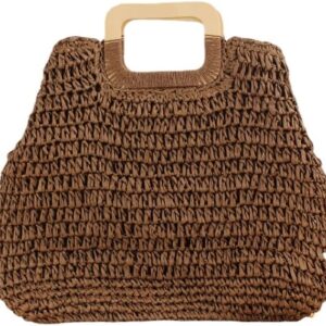 Handmade Straw Beach Bag for Women Summer Woven Large Tote Bag Rattan Handbag Hobo Bohemian Vacation Bags