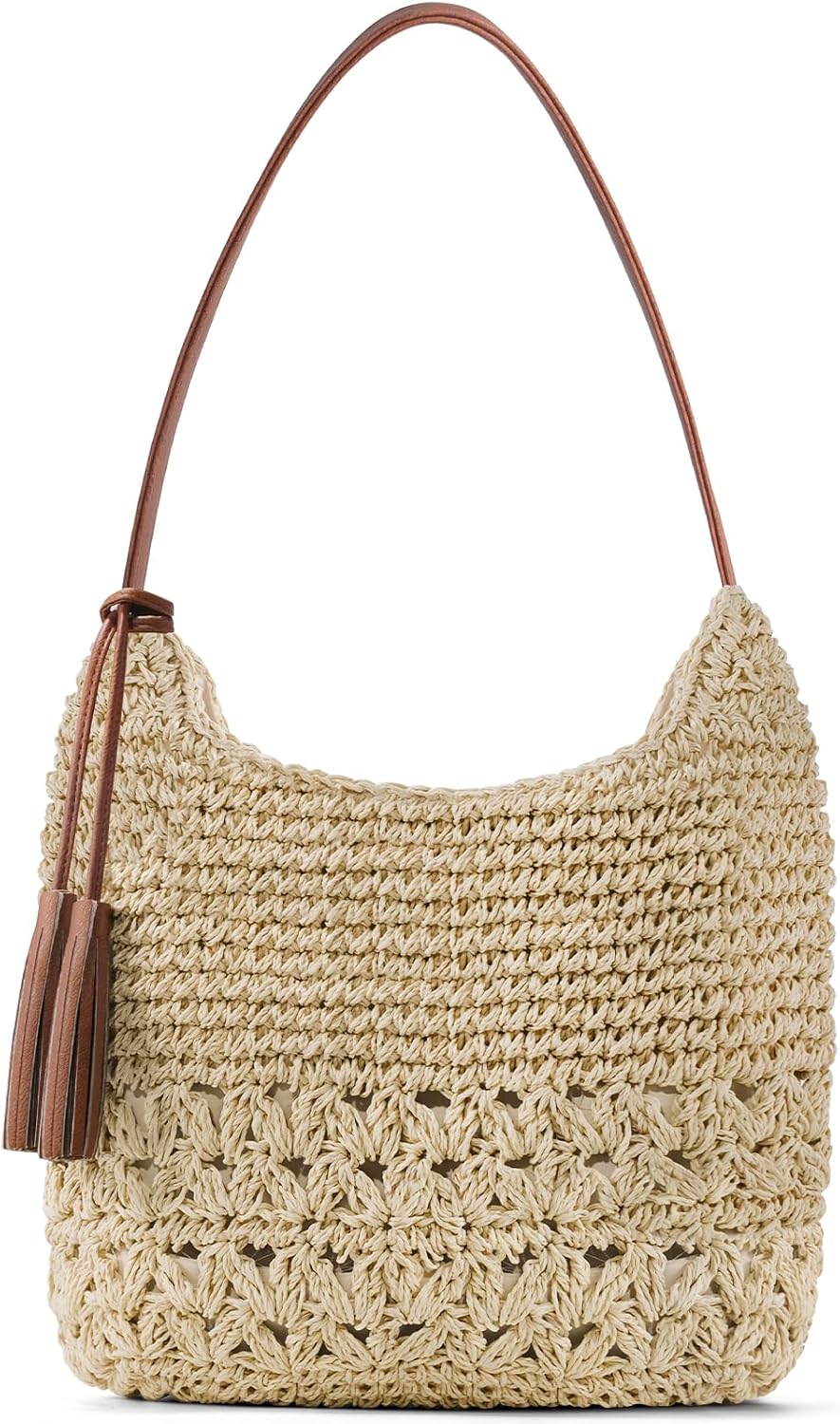 NEWROGENG Straw Purses for Women 2025, Large Beach Bag Summer Woven Tote Bag with Tassels Beach Tote for Vacation