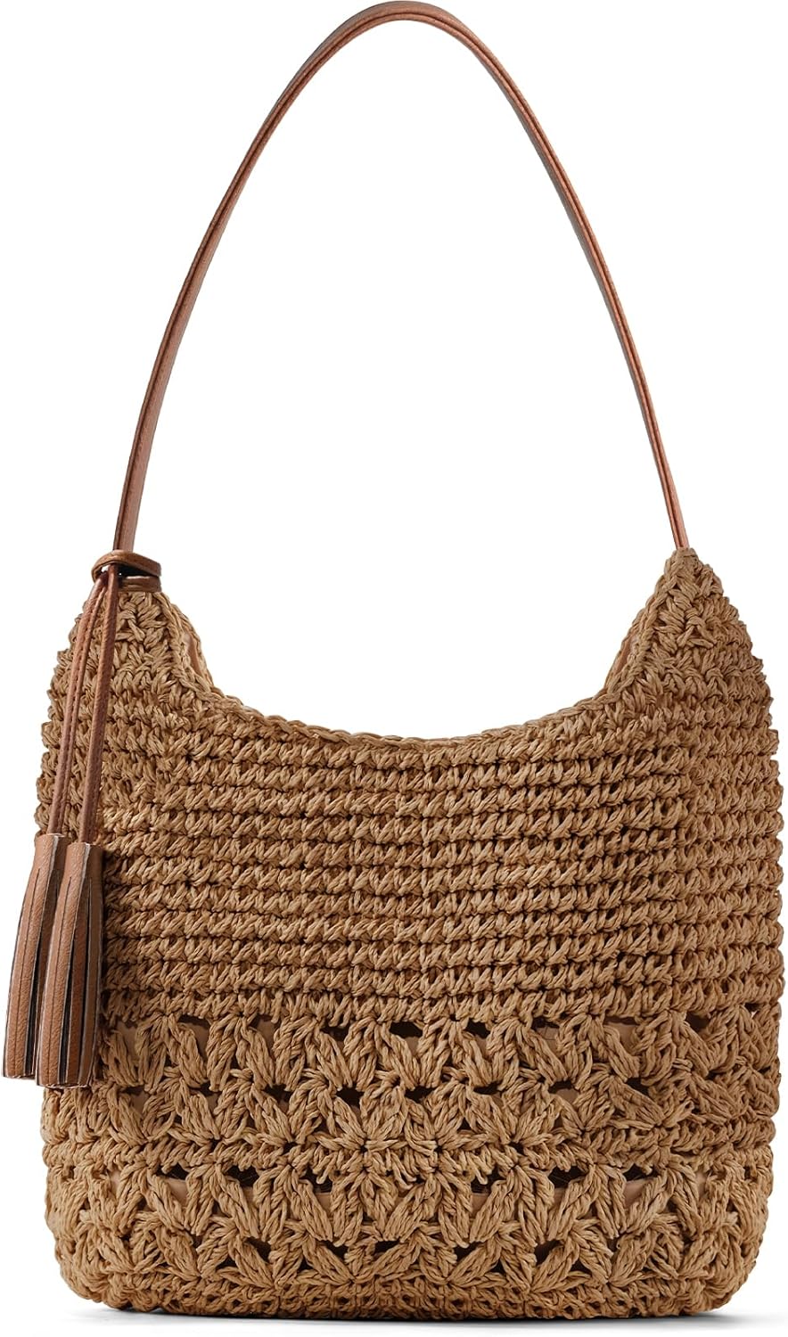 NEWROGENG Straw Purses for Women 2025, Large Beach Bag Summer Woven Tote Bag with Tassels Beach Tote for Vacation - Image 8