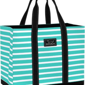 SCOUT Original Deano Tote Large - Durable Lightweight Open Top Beach, Pool & Lake Bag, Inside Zip Pocket, Folds Flat