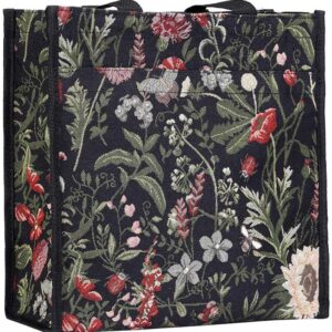 Signare Floral Shopping Tote Bag with Garden Flower Pattern