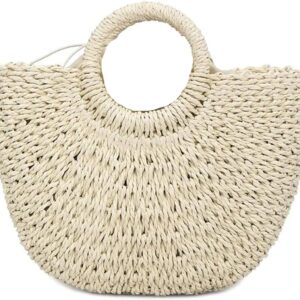 Straw Bag Womens Handbag Handwoven Large Straw Beach Tote Bag Vacation Summer Beach bag Straw Purse