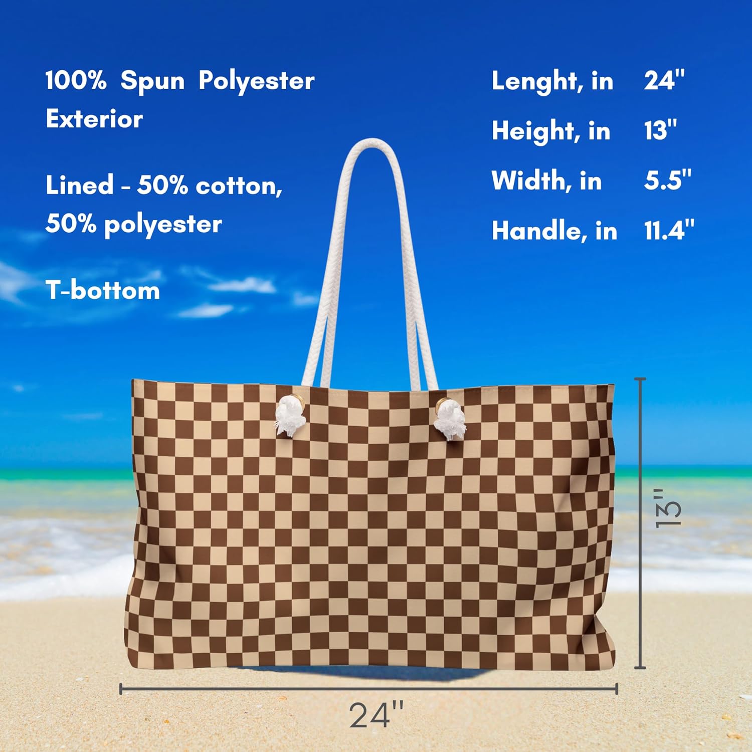 Summer Beach Bag Vacation Travel Tote Bag Reusable Bag for Pool Picnic Shopping Bag Gift - Image 4