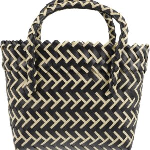 VALICLUD Woven Handbag for Women Fashionable Basket Bag Casual Beach Tote with Design for Shopping Travel and Everyday Use