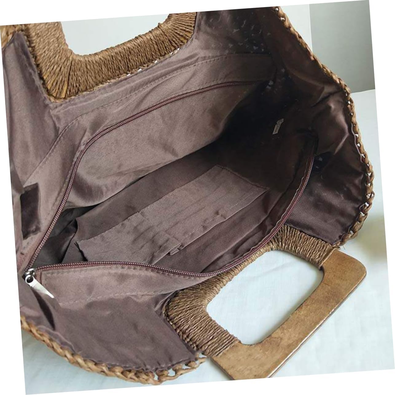 Vintage Straw Woven Beach Bag for Women Retro Handbag for Summer Travel Stylish and Spacious Tote for Holidays and Beach Outings - Image 8